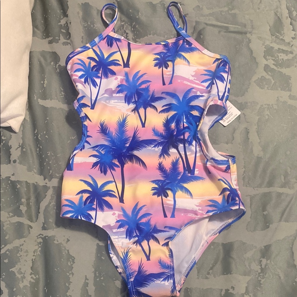 Tropical Palm Kids Swimsuit